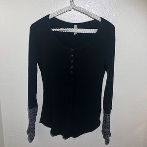 Free People Black Thermal